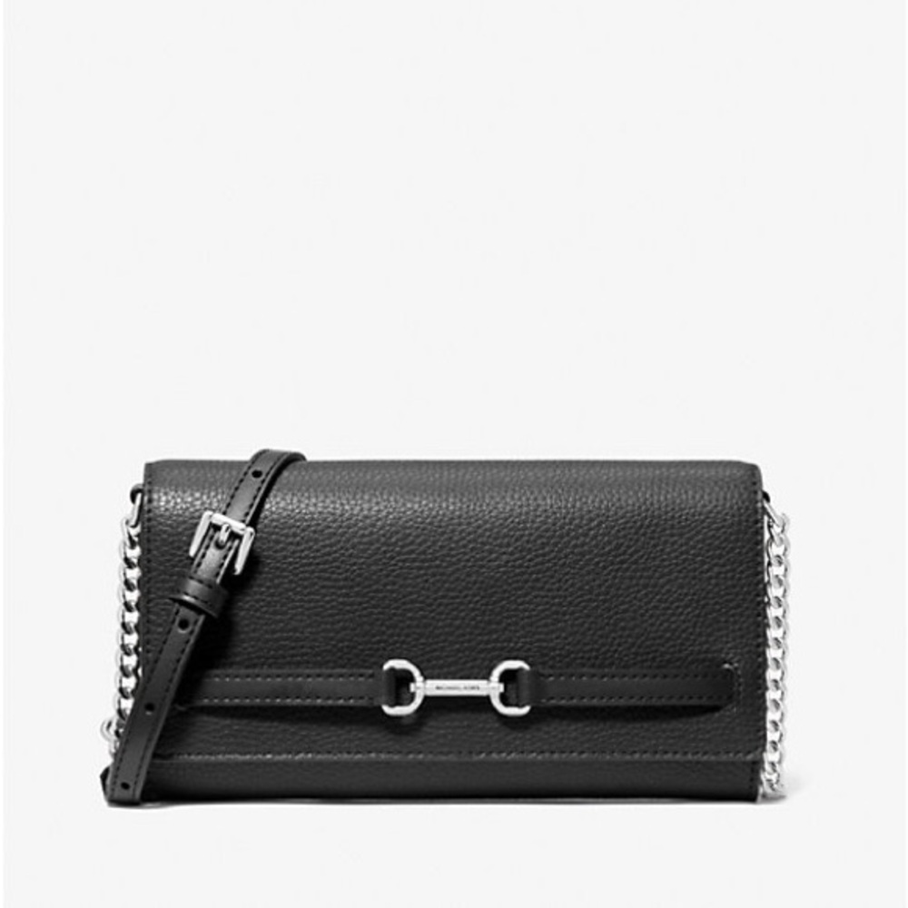 Carson Large Pebbled Leather Convertible Crossbody Bag